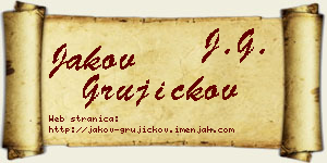 Jakov Grujičkov vizit kartica